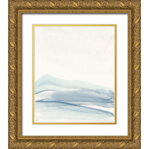 Sloped Soft Hills Gold Ornate Wood Framed Art Print with Double Matting by Lee, Judson