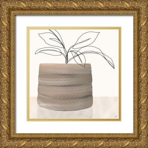 Pot Reflection Gold Ornate Wood Framed Art Print with Double Matting by Lee, Judson