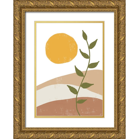 Sand Scape Gold Ornate Wood Framed Art Print with Double Matting by Lee, Judson