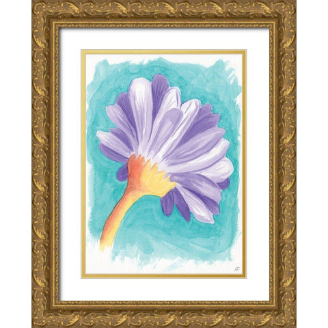 Vivid Flower II Gold Ornate Wood Framed Art Print with Double Matting by Lee, Judson
