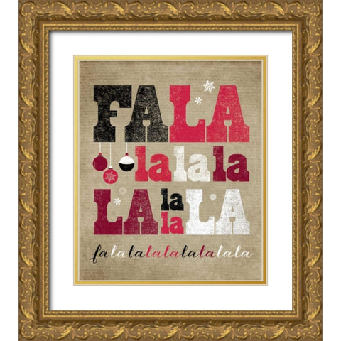 Falala Gold Ornate Wood Framed Art Print with Double Matting by Longfellow Designs