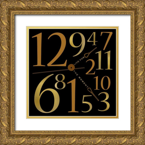 Time Gold Ornate Wood Framed Art Print with Double Matting by Designs, Longfellow