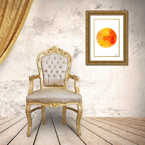 Sun Gold Ornate Wood Framed Art Print with Double Matting by Fay, Mela
