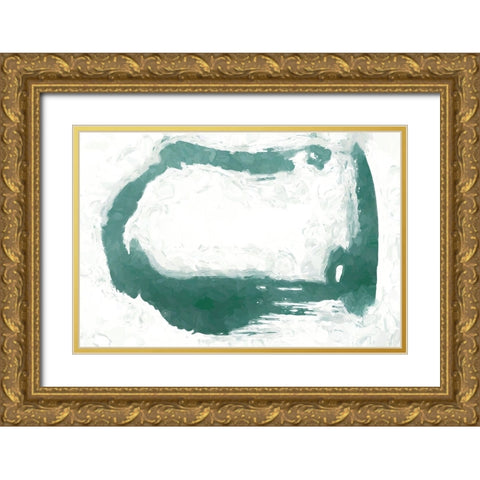 Shape Abstract I Gold Ornate Wood Framed Art Print with Double Matting by Fay, Mela