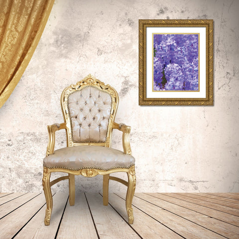 Purple II Gold Ornate Wood Framed Art Print with Double Matting by Fay, Mela