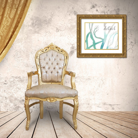 Detail Tree Gold Ornate Wood Framed Art Print with Double Matting by Fay, Mela