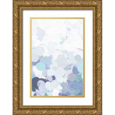 Light Abstract I Gold Ornate Wood Framed Art Print with Double Matting by Fay, Mela