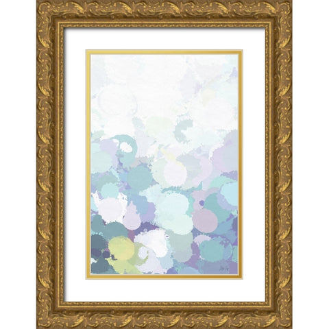 Light Abstract II Gold Ornate Wood Framed Art Print with Double Matting by Fay, Mela