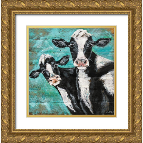 Seeing Double Gold Ornate Wood Framed Art Print with Double Matting by Strong, Molly Susan