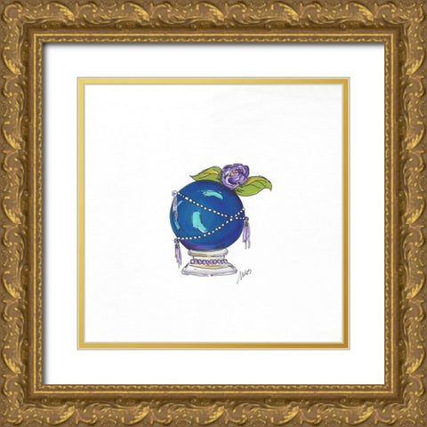 Crystal Ball Gold Ornate Wood Framed Art Print with Double Matting by Strong, Molly Susan