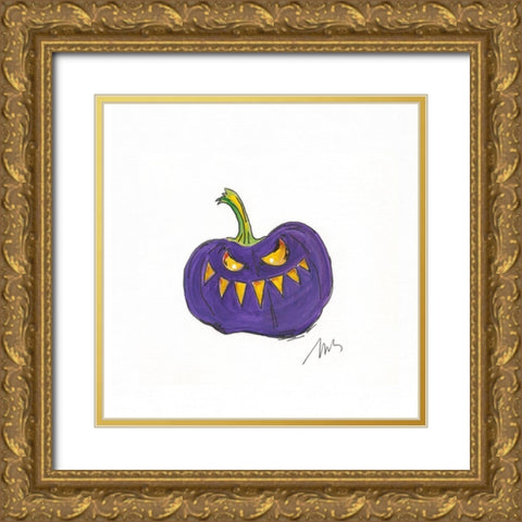 Jack O IV Gold Ornate Wood Framed Art Print with Double Matting by Strong, Molly Susan