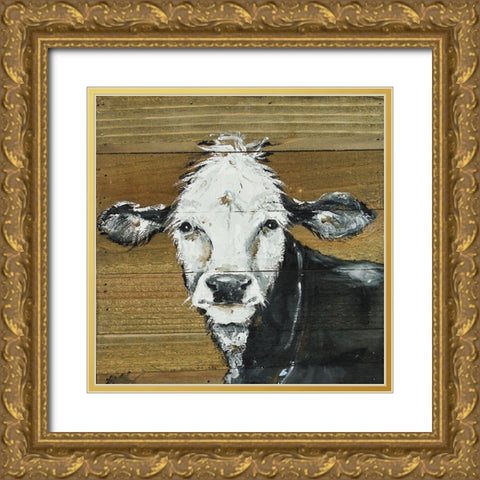 Black and White Cookie Gold Ornate Wood Framed Art Print with Double Matting by Strong, Molly Susan