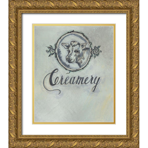 Creamery Gold Ornate Wood Framed Art Print with Double Matting by Strong, Molly Susan