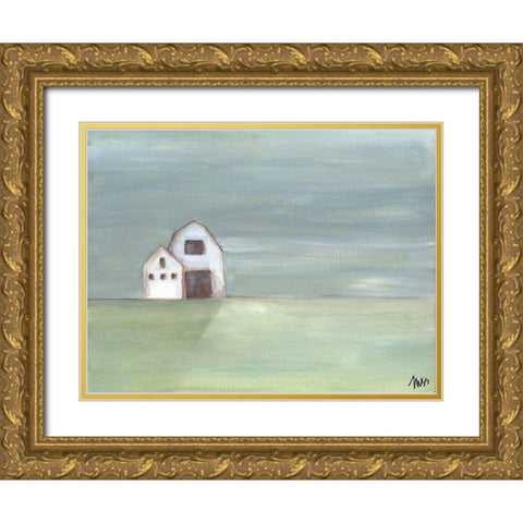 Barn I Gold Ornate Wood Framed Art Print with Double Matting by Strong, Molly Susan