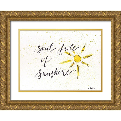 Soul Full Gold Ornate Wood Framed Art Print with Double Matting by Strong, Molly Susan