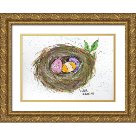 Easter Sunrise Gold Ornate Wood Framed Art Print with Double Matting by Strong, Molly Susan