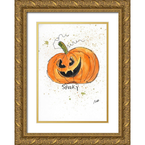 Spooky Gold Ornate Wood Framed Art Print with Double Matting by Strong, Molly Susan