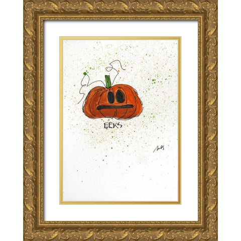 Eeks Gold Ornate Wood Framed Art Print with Double Matting by Strong, Molly Susan