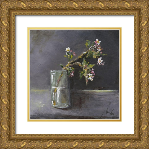 Still Life Gold Ornate Wood Framed Art Print with Double Matting by Strong, Molly Susan