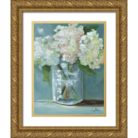 Dreaming Gold Ornate Wood Framed Art Print with Double Matting by Strong, Molly Susan