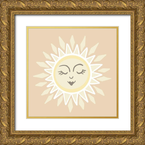 White Sun Gold Ornate Wood Framed Art Print with Double Matting by Rupp, Mariah