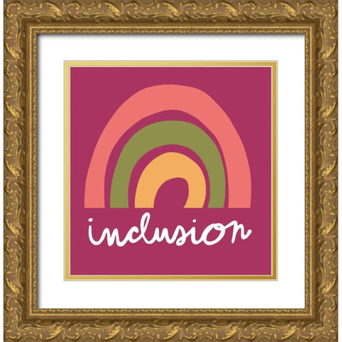 Inclusion Gold Ornate Wood Framed Art Print with Double Matting by Rupp, Mariah