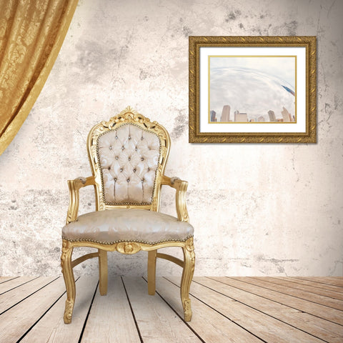 City Reflection II Gold Ornate Wood Framed Art Print with Double Matting by Singleton, Ashley