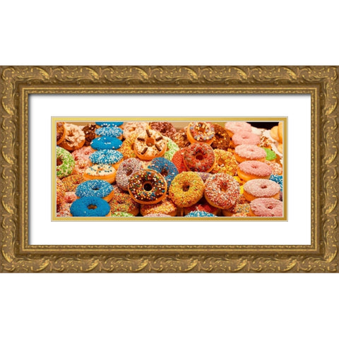 Donut Forget Me Gold Ornate Wood Framed Art Print with Double Matting by Singleton, Ashley