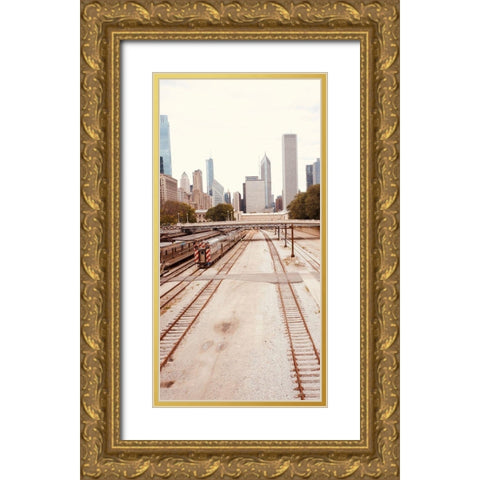 Cityscape II Gold Ornate Wood Framed Art Print with Double Matting by Singleton, Ashley