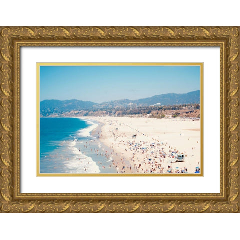 Beach Days II Gold Ornate Wood Framed Art Print with Double Matting by Singleton, Ashley