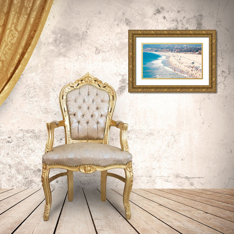 Beach Days IV Gold Ornate Wood Framed Art Print with Double Matting by Singleton, Ashley