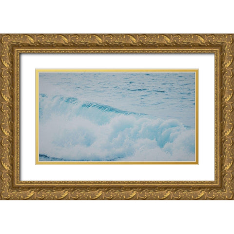 Wave Gold Ornate Wood Framed Art Print with Double Matting by Singleton, Ashley