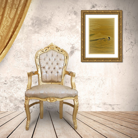 Surfer II Gold Ornate Wood Framed Art Print with Double Matting by Singleton, Ashley