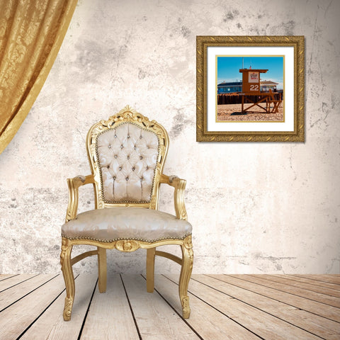 Guard Shack 22 II Gold Ornate Wood Framed Art Print with Double Matting by Singleton, Ashley