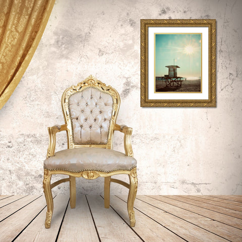 Guard Shack 22 IV Gold Ornate Wood Framed Art Print with Double Matting by Singleton, Ashley