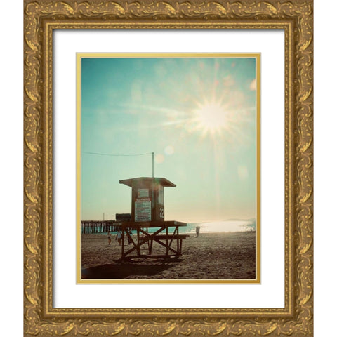 Guard Shack 22 IV Gold Ornate Wood Framed Art Print with Double Matting by Singleton, Ashley