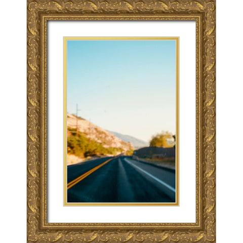 Blur Gold Ornate Wood Framed Art Print with Double Matting by Singleton, Ashley