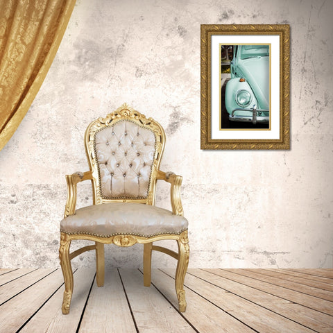 Retro Ride III Gold Ornate Wood Framed Art Print with Double Matting by Singleton, Ashley