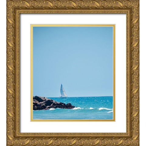 Hello Sailor Gold Ornate Wood Framed Art Print with Double Matting by Singleton, Ashley