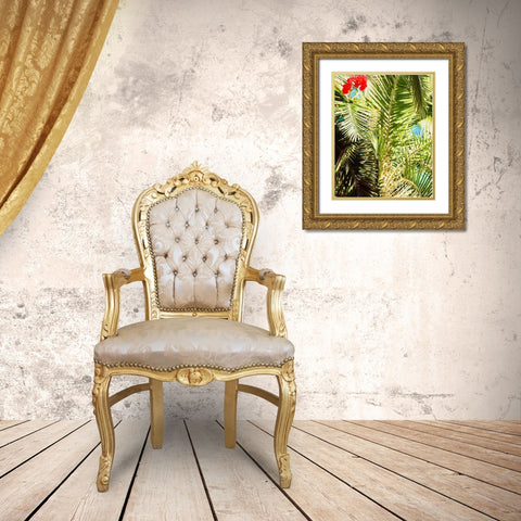 Tropics Gold Ornate Wood Framed Art Print with Double Matting by Singleton, Ashley