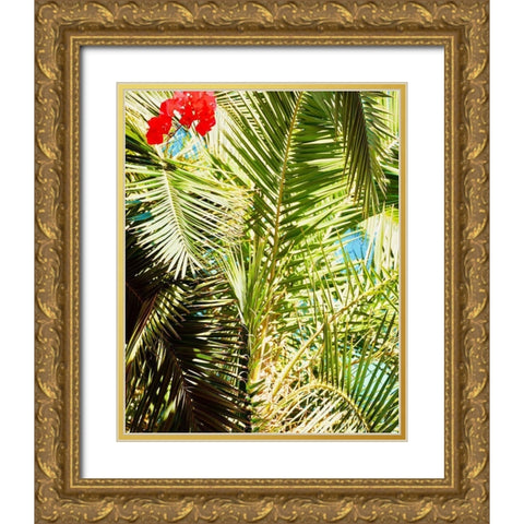 Tropics Gold Ornate Wood Framed Art Print with Double Matting by Singleton, Ashley