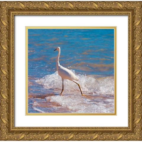 Toe Dipper Gold Ornate Wood Framed Art Print with Double Matting by Singleton, Ashley