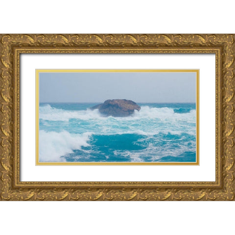 Island Gold Ornate Wood Framed Art Print with Double Matting by Singleton, Ashley