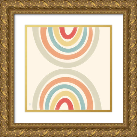 Rainbows Gold Ornate Wood Framed Art Print with Double Matting by Singleton, Ashley