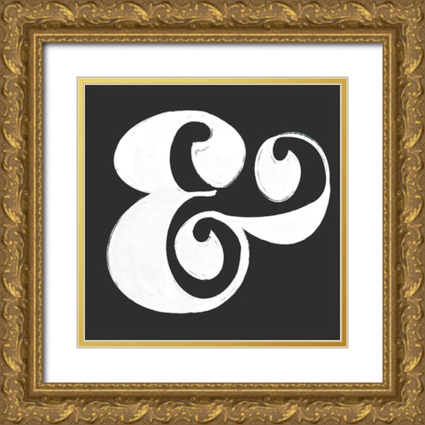 Ampersand Gold Ornate Wood Framed Art Print with Double Matting by Singleton, Ashley