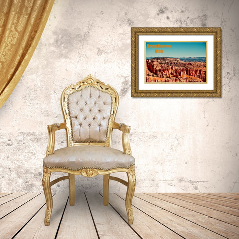 Bryce Canyon Gold Ornate Wood Framed Art Print with Double Matting by Singleton, Ashley