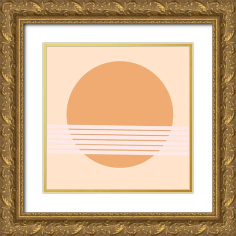 Sun Gold Ornate Wood Framed Art Print with Double Matting by Singleton, Ashley