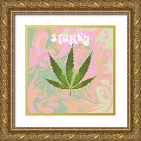 Stoned Gold Ornate Wood Framed Art Print with Double Matting by Singleton, Ashley