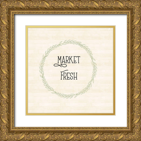 Market Fresh Gold Ornate Wood Framed Art Print with Double Matting by Singleton, Ashley
