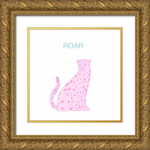 Roar Gold Ornate Wood Framed Art Print with Double Matting by Singleton, Ashley
